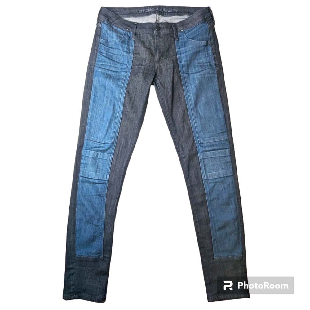 Citizens Of Humanity Jeans Womens Sz 29 Blue Skinny Low Rise Logan Moto in Rider